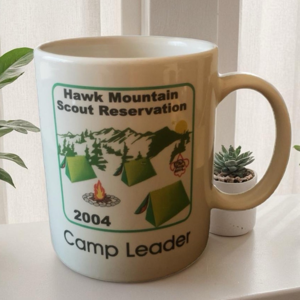 Vintage Boy Scouts Scout Hawk Mountain Scout Reservation Camp Leader 2004 Mug